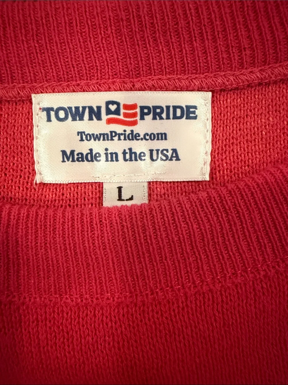 Women’s USA made Sunshine' Red Crewneck Sweater Top